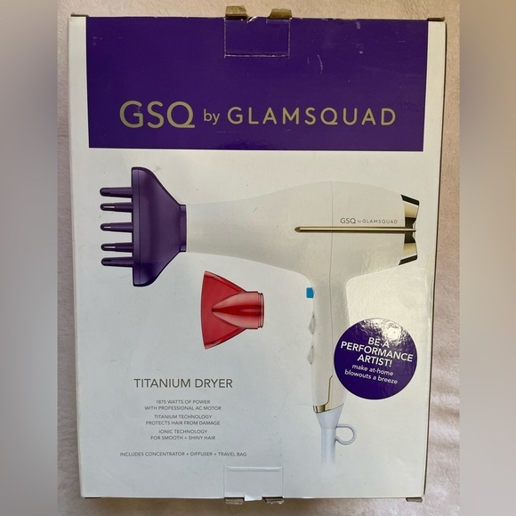 GSQ by Glamsquad Titanium Dryer. New in Box. NIB. 1875 Watts. - Picture 1 of 4